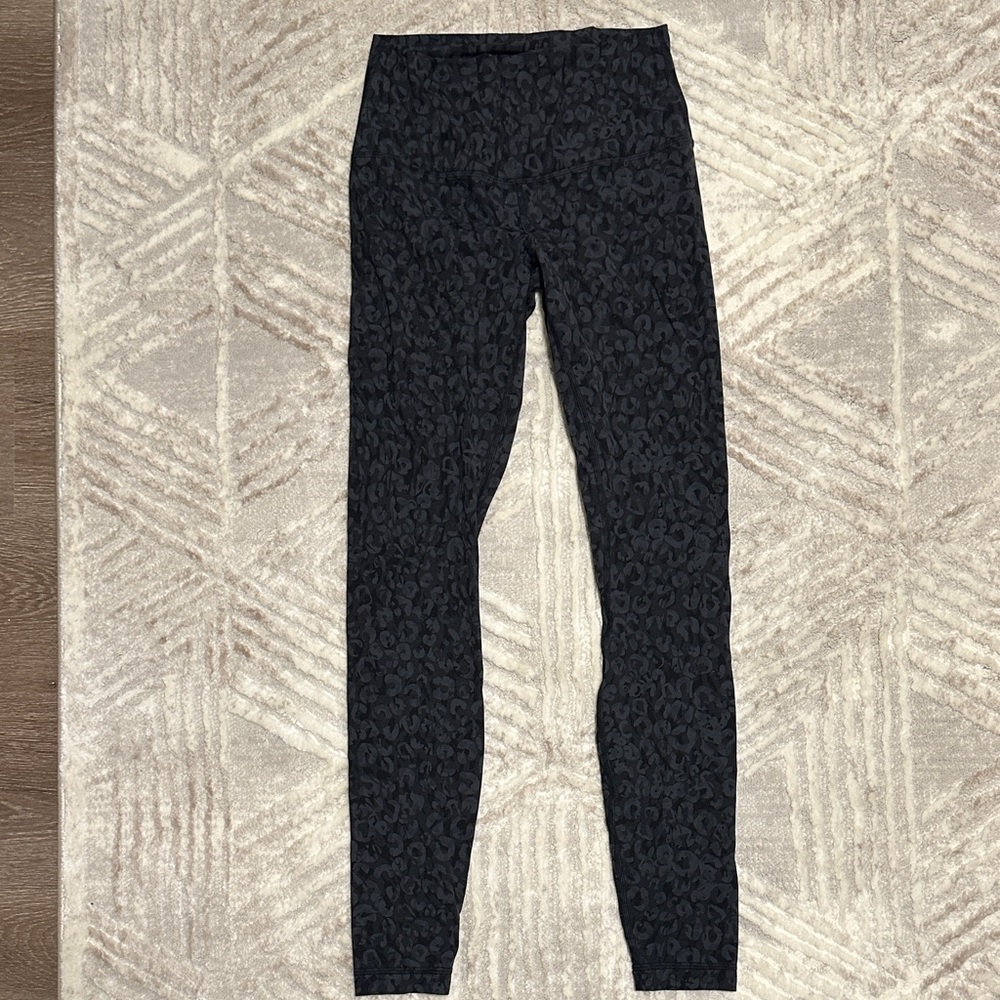 Lululemon Athletica Black Patterned Leggings